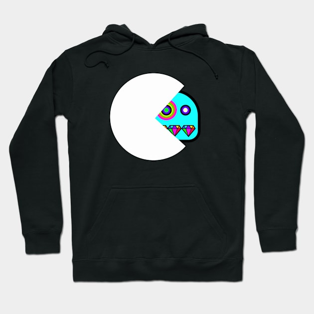 PACMAN EATS GHOST Hoodie by BITLY